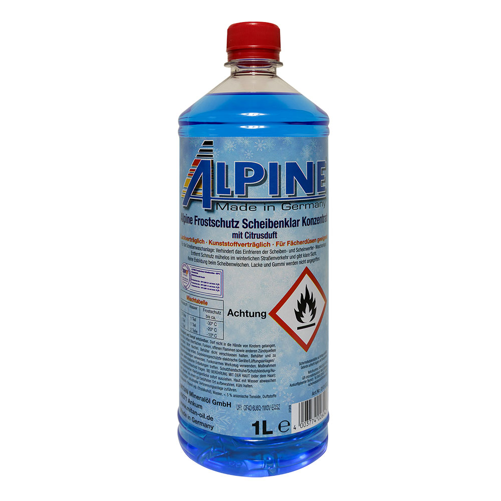 Alpine SF Scheibenklar -60°C Konzentrat 1 Ltr. Dose