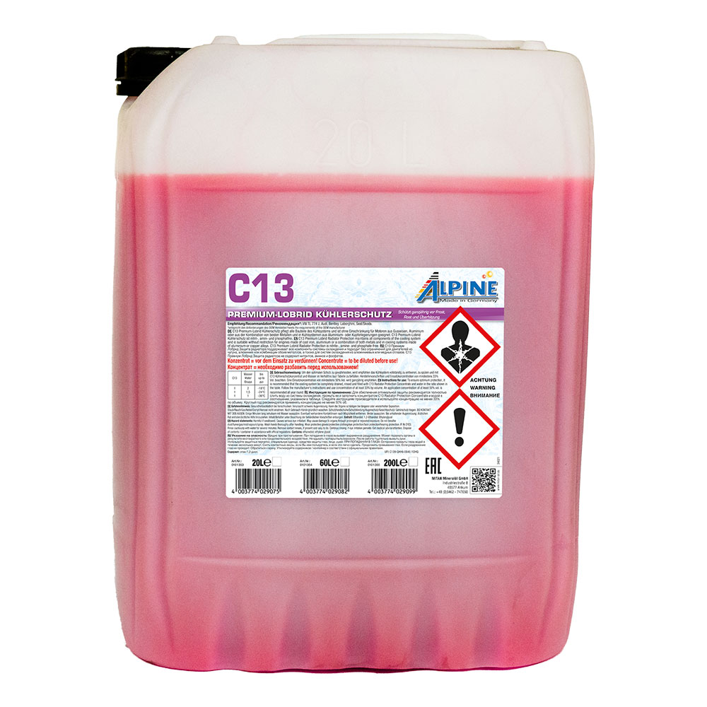 Alpine Kühlerfrostschutz C13 (violett) 20 Ltr. Kaniste