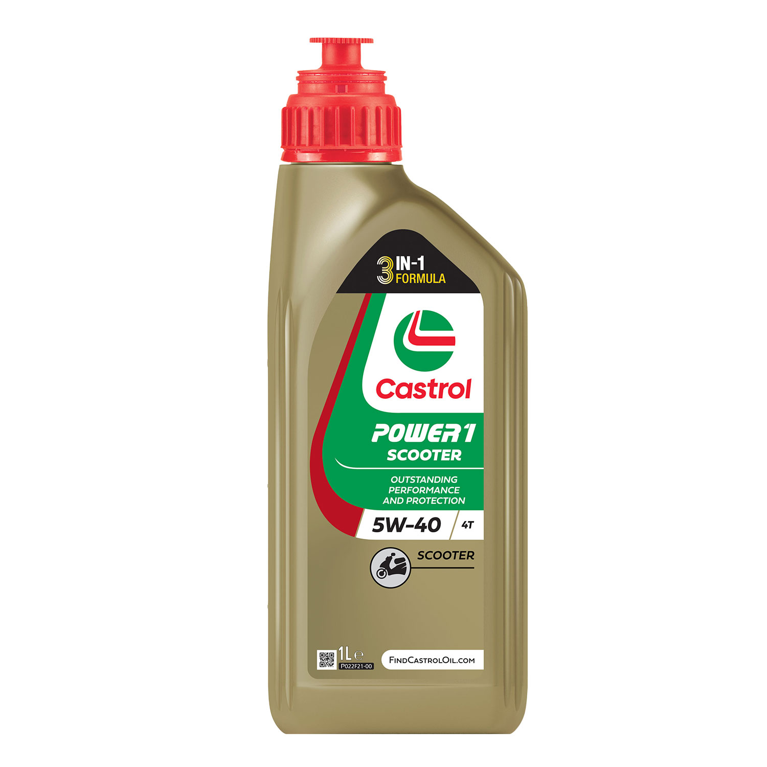 Castrol Power 1 Scooter 4T 5W-40 (Piaggio) 1 Ltr. Dose
