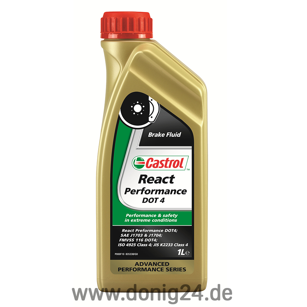 Castrol React Performance DOT 4 1 Ltr. Dose