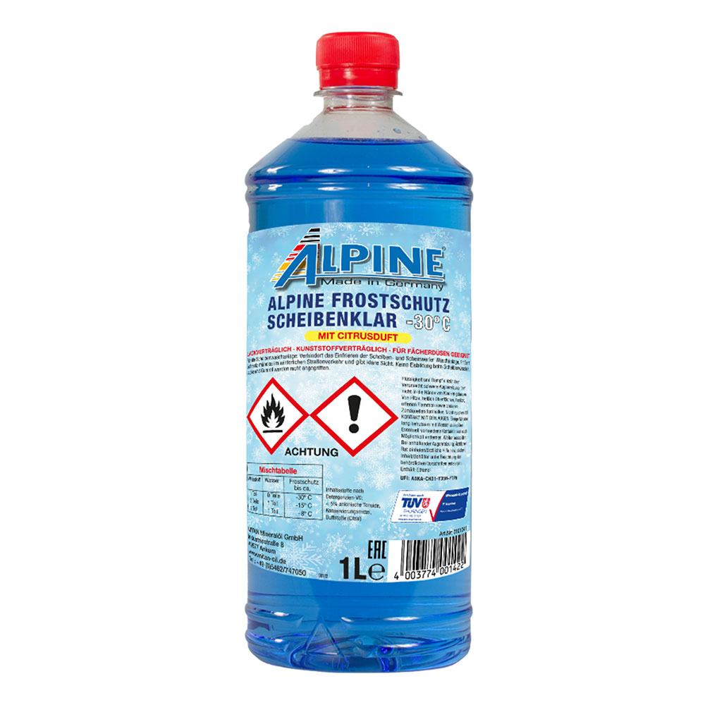 Alpine SF Scheibenklar -30°C Fertiggemisch 1 Ltr. Dose