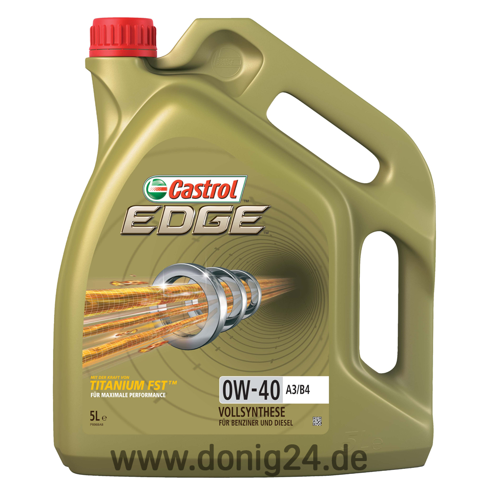 Castrol EDGE 0W-40 A3/B4 (Display) 5 Ltr. Kanne