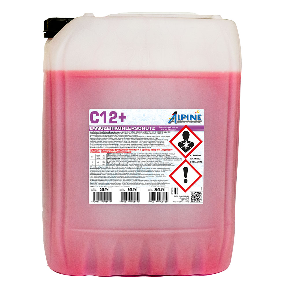 Alpine Kühlerfrostschutz C12+ (violett) 20 Ltr. Kaniste